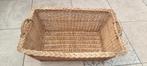 oude retro stevige wasmand gemaakt van wilg, Ophalen of Verzenden