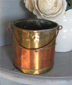 Antiek koperen emmertje, Ophalen of Verzenden, Koper
