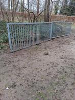 IJzeren poorten - diverse lengtes, 1.10m hoog, koker 5x5cm, Tuin en Terras, Tuinpoorten, Ophalen, Gebruikt, 100 tot 150 cm, IJzer