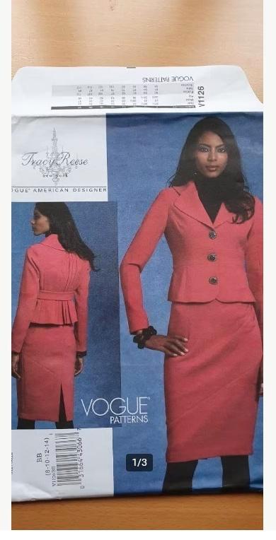 Vogue patroon V 1126 - Tracy Reese, Hobby en Vrije tijd, Kledingpatronen, Nieuw, Overige typen, Vrouw, Overige merken, Ophalen of Verzenden