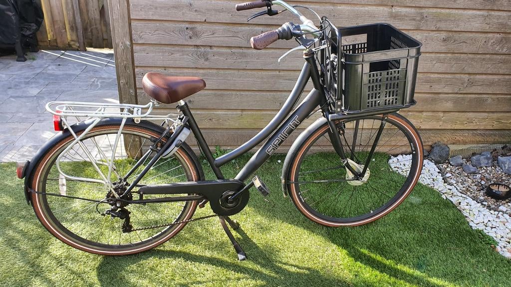 Spirit Transporter Meisjesfiets 26 inch - 6 Versnellingen, Fietsen en Brommers, Fietsen | Meisjes, 26 inch of meer, Gebruikt, Versnellingen