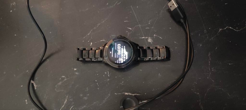 Emporio Armani Smartwatch, Ophalen of Verzenden, Zo goed als nieuw, Staal, Overige merken