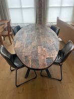 eettafel, Huis en Inrichting, Gebruikt, Rustiek, 200 cm of meer, 50 tot 100 cm