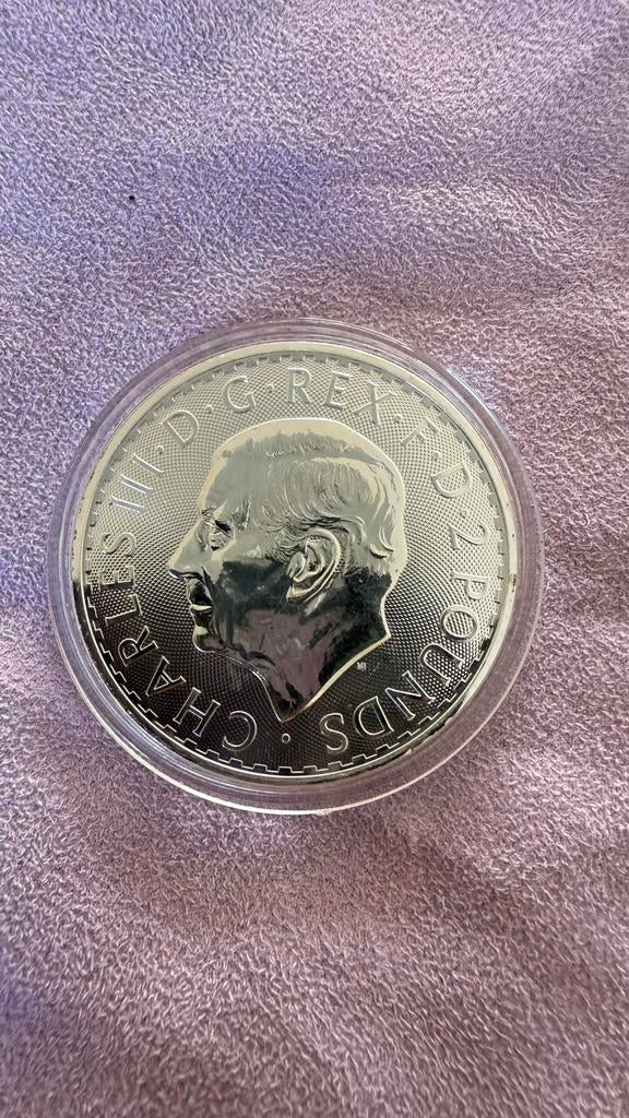 2023 loz Britannia Silver Coin - King Charles III, Verzenden, Zilver