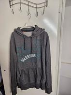Grijze hoodie met 'Warriors' opdruk - Maat M, Kleding | Heren, Ophalen of Verzenden, Gedragen, Maat 48/50 (M), Grijs