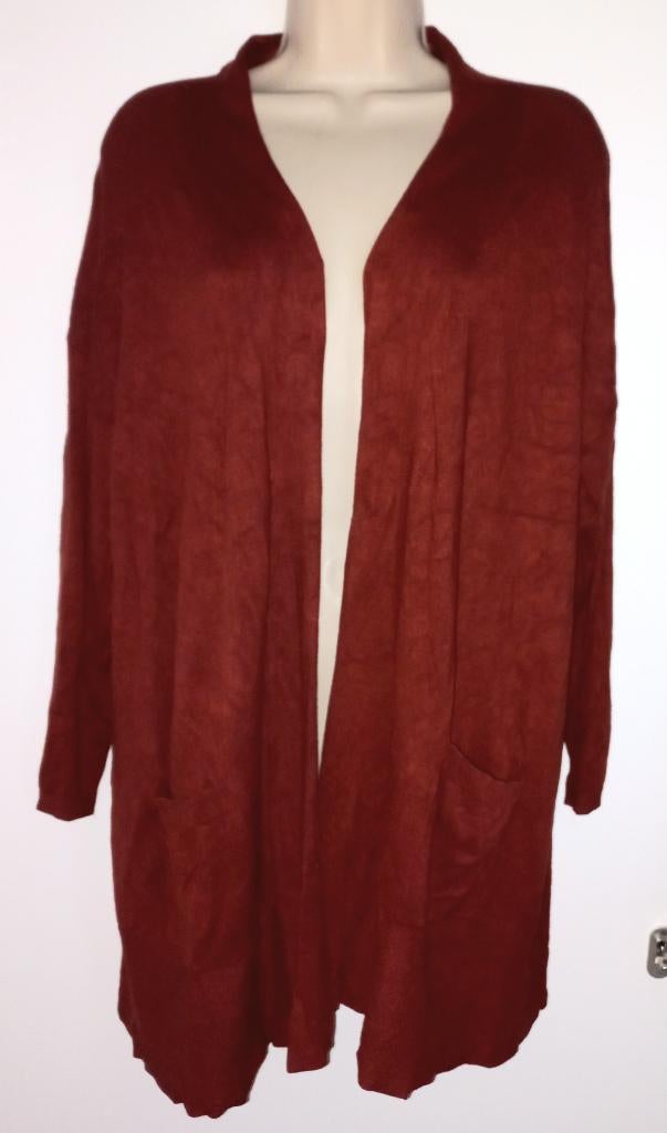 Laura Torelli vest maat XL (48/50), Ophalen of Verzenden, Zo goed als nieuw, Bruin, Trui of Vest