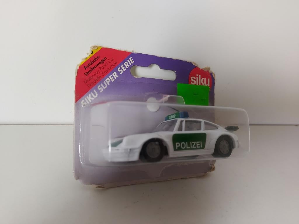 Siku Super serie Porsche 911 Turbo Polizei nieuw in blister, Ophalen of Verzenden, Nieuw, Auto