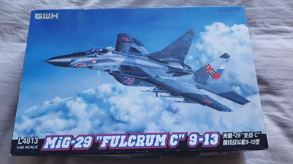 GWH 1/48 MIG-29 9-13 "Fulcrum C" incl div Eduard  zie tekst!, Overige merken, Nieuw, Ophalen of Verzenden, Groter dan 1:72