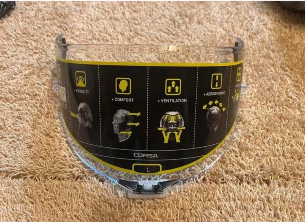 AGV corsa helm vizier L Nieuw, Motoren, Kleding | Motorhelmen, Ophalen of Verzenden, Nieuw met kaartje, Integraalhelm, AGV