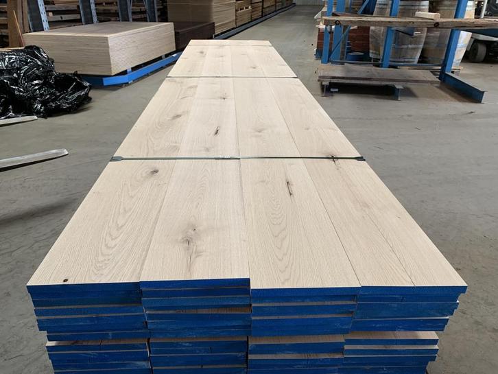20x240 2x24 cm geschaafde en gedroogde eikenhouten planken, Doe-het-zelf en Verbouw, Hout en Planken, Nieuw, Plank, Eiken