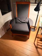 Set van 2 Giorgetti fauteuils: hoog en laag model, Ophalen of Verzenden, Gebruikt, Hout, 75 tot 100 cm