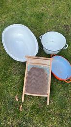 Brocante emaille schalen - wasbord, Ophalen