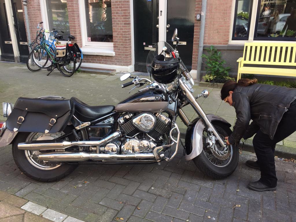 Yamaha Dragstar motor kleur zwart beige, Motoren, Motoren | Yamaha, Particulier, Chopper