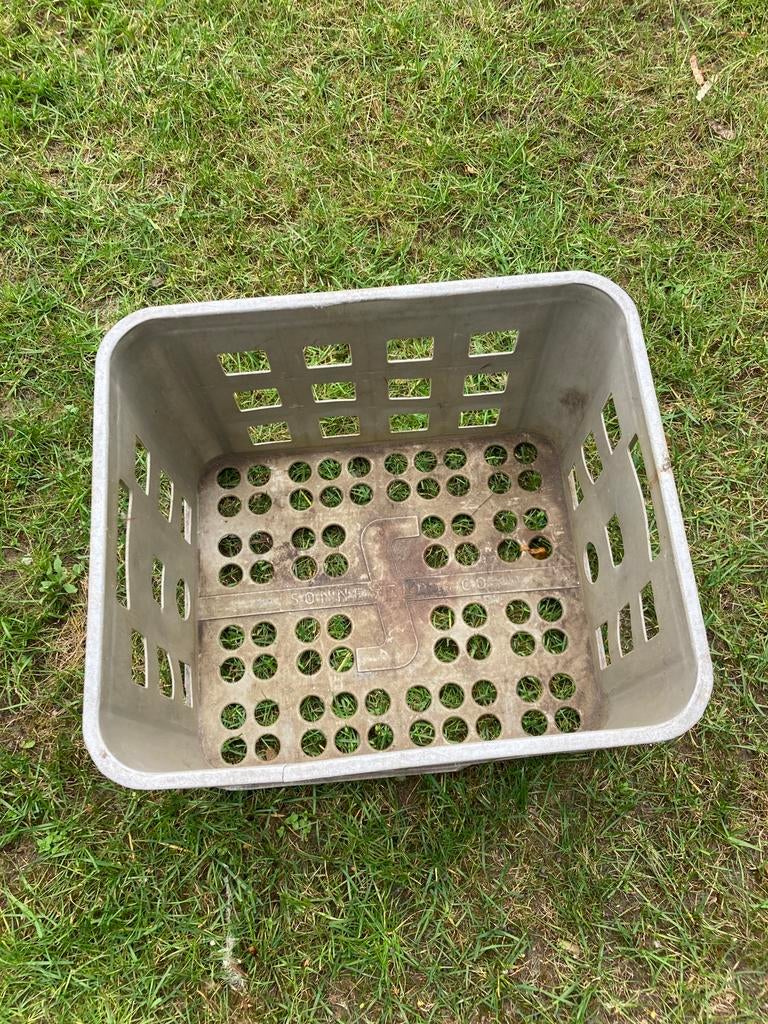 Brocante krat grijs, Antiek en Kunst, Ophalen