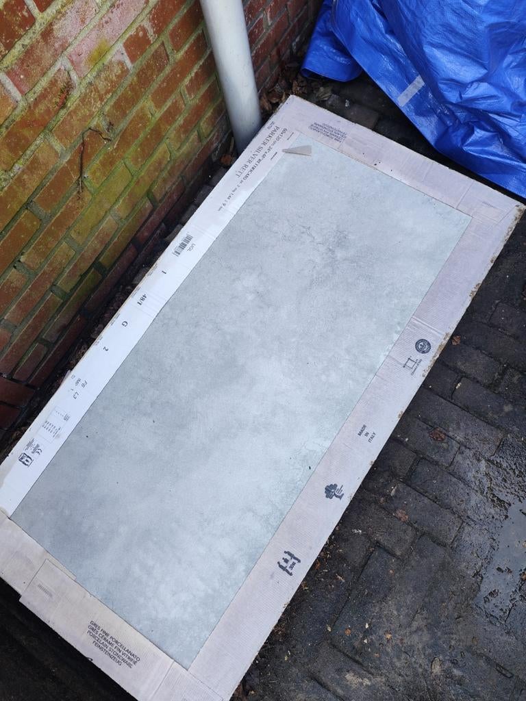 8x Parker Silver Rett tegels 120x60 cm, Doe-het-zelf en Verbouw, Tegels, Ophalen