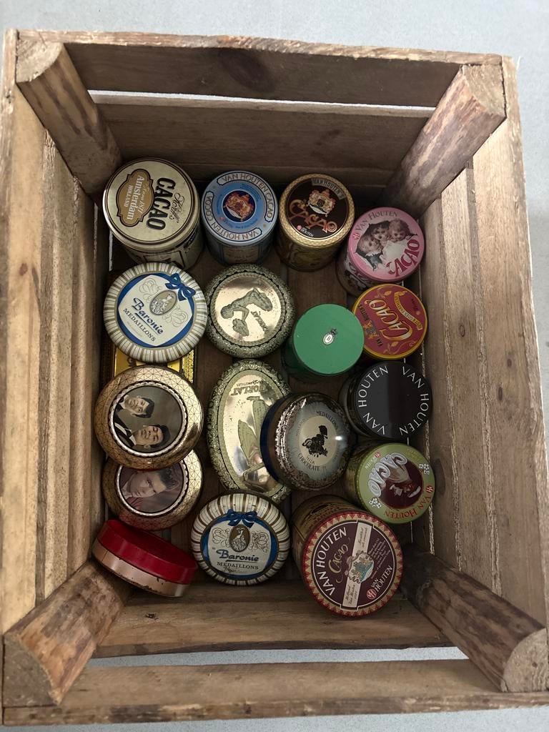 Collectie cacao blikken, Verzamelen, Blikken, Ophalen of Verzenden, Gebruikt, Overige, Overige merken