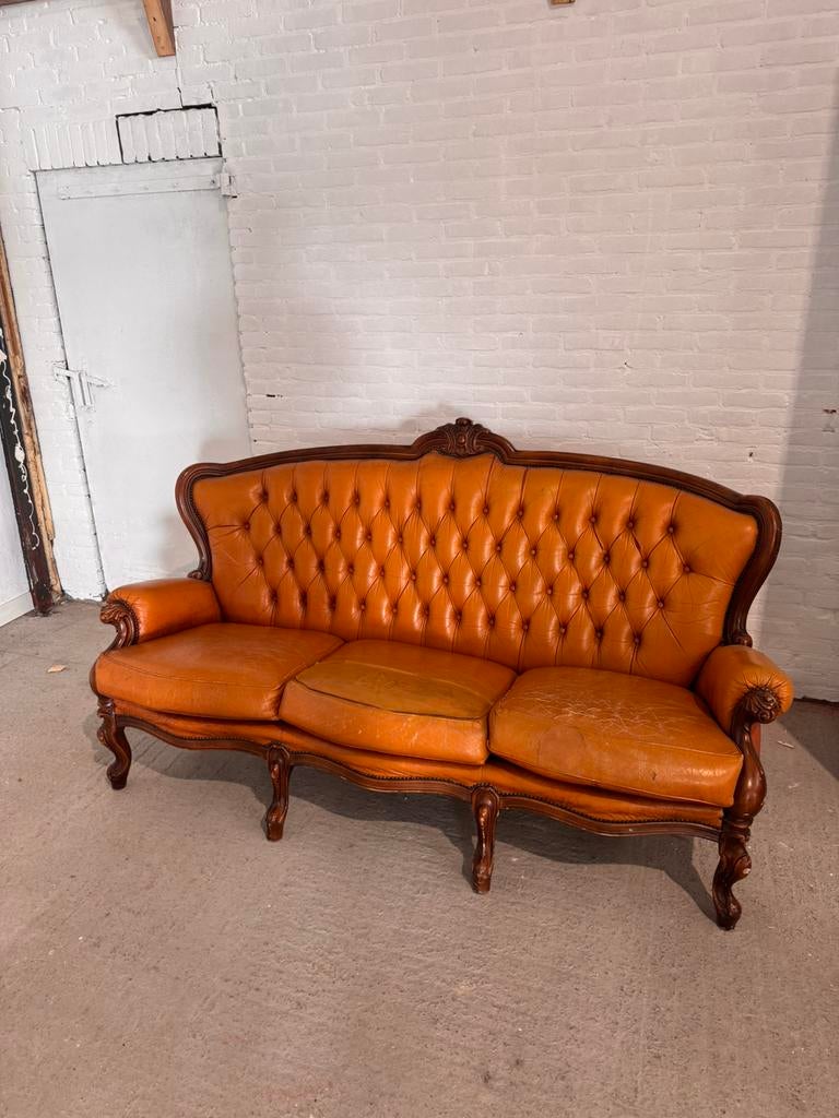 Barok bank Heerlijke relaxen. Heeft wel aandacht nodig, Huis en Inrichting, Gebruikt, 150 tot 200 cm, Driepersoons, Ophalen of Verzenden