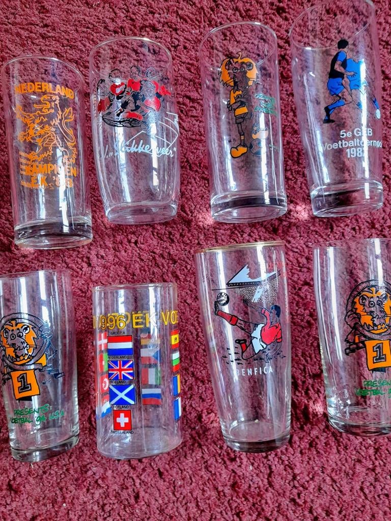 Voetbalglazen, Verzamelen, Ophalen of Verzenden, Zo goed als nieuw