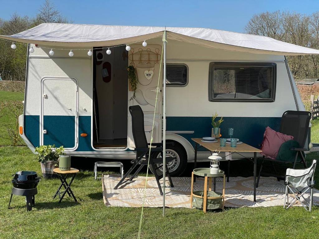 GEPIMPTE lichtgewicht TEC 2007 met stapelbed, Caravans en Kamperen, T.E.C., 750 - 1000 kg, Particulier, 5 tot 6 meter