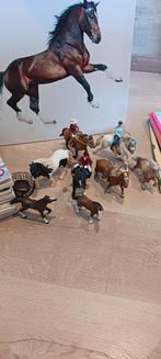 Schleich paardjes, oude Penny's en schilderijtje, Ophalen of Verzenden