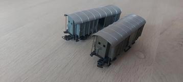 2 Märklin SBB/CFF gesloten goederenwagens artnr 4605 beschikbaar voor biedingen