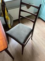 4 Teak Design Eetstoelen, Louis van Teeffelen, Huis en Inrichting, Stoelen, Ophalen, Bruin, Zo goed als nieuw, Vier