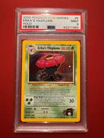 Erika’s Vileplume - Gym Heroes - PSA 9, Hobby en Vrije tijd, Verzamelkaartspellen | Pokémon, Ophalen, Zo goed als nieuw, Losse kaart