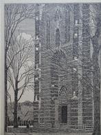 Prent toren St. Nicolaaskerk Monnikendam, WOJ Nieuwenkamp, Gebruikt, Verzenden, Gebouw, Voor 1940