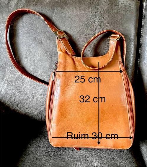 Mooie leren rugtas zgan, Sieraden, Tassen en Uiterlijk, Tassen | Damestassen, Zo goed als nieuw, Bruin, Verzenden