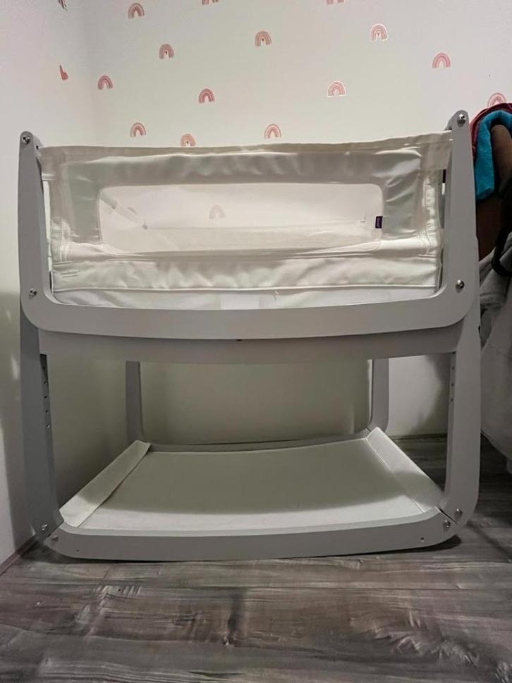 Snuzpod 4 cosleeper, Kinderen en Baby's, Kinderkamer | Bedden, Zo goed als nieuw, Minder dan 140 cm, Minder dan 70 cm, Matras