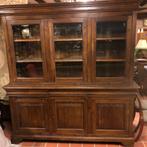 HANDGEMAAKTE TEAK BUFFETKAST Louis Philippe kast VITRINEKAST, Ophalen, Gielen, Zo goed als nieuw, Info@houseofcoco.nl