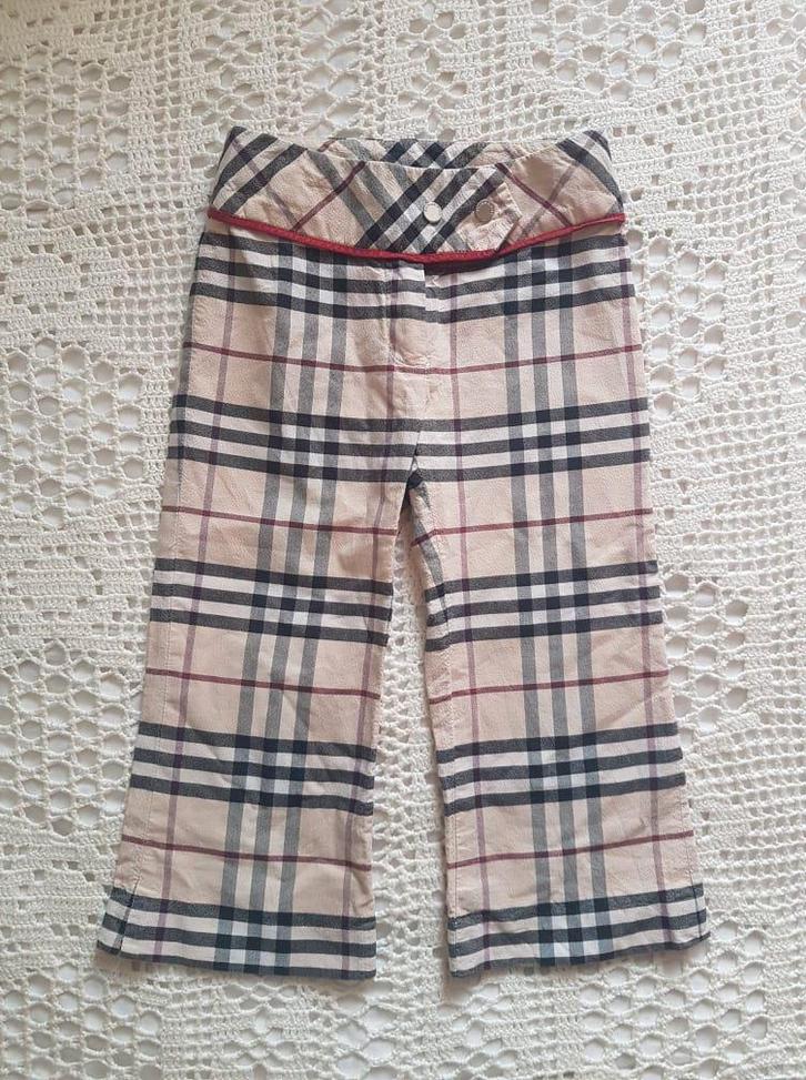 Burberry broek ruitjes flair 92, Kinderen en Baby's, Kinderkleding | Maat 92, Nieuw, Jongen of Meisje, Broek, Verzenden