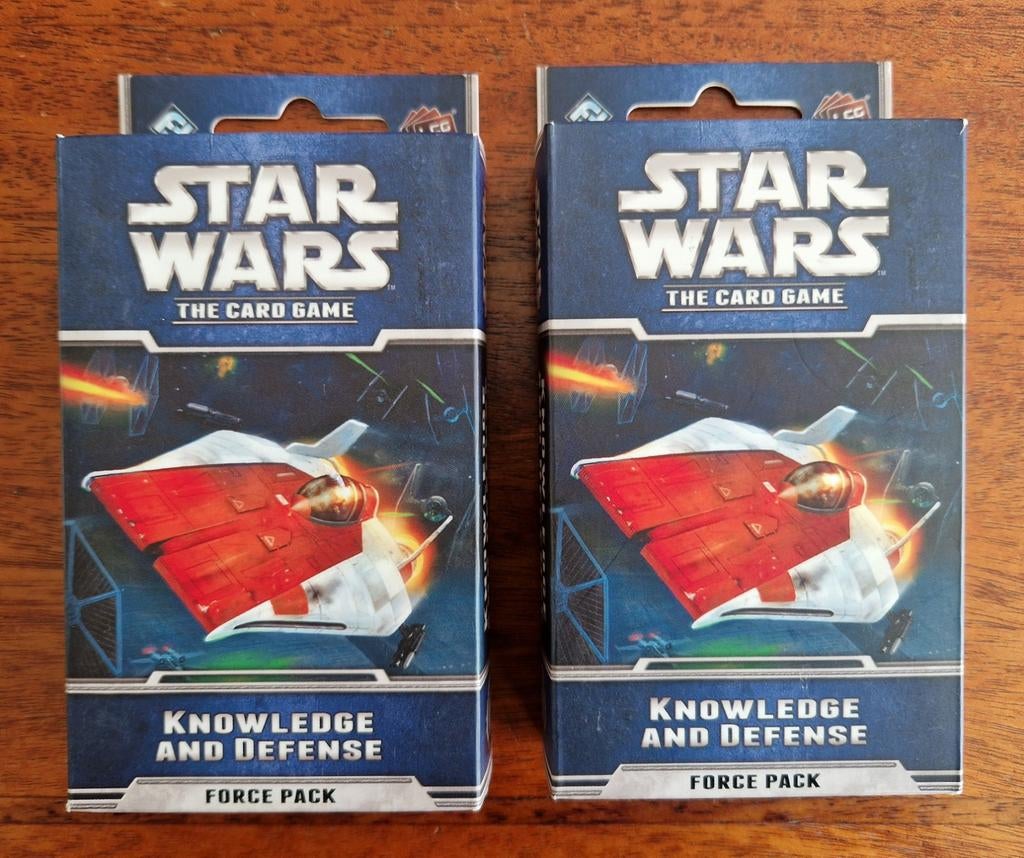 Star Wars The Card Game Knowledge and Defence Force Pack x2., Hobby en Vrije tijd, Gezelschapsspellen | Kaartspellen, Nieuw, Ophalen of Verzenden