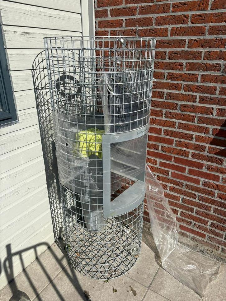 Ronde Barbecook oven/bbq/haard, Dieren en Toebehoren, Vogels | Hokken en Kooien, Zo goed als nieuw, Vogelkooi, Hout, Ophalen of Verzenden
