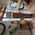 Mooie massief houten vloerlamp Meerpaal, Huis en Inrichting, Ophalen of Verzenden, Zo goed als nieuw