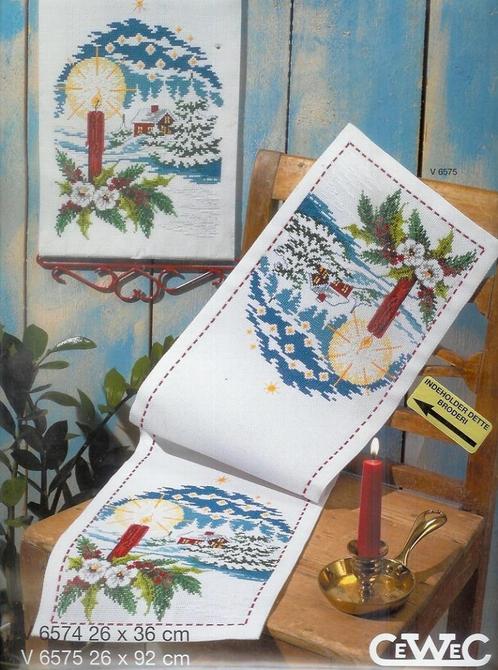 Cado opruiming cewec borduurpakket kerstloper  v 6575, Hobby en Vrije tijd, Borduren en Borduurmachines, Nieuw, Borduurpakket