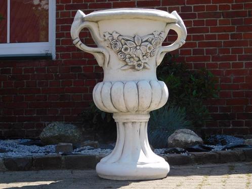 Tuinvaas met Oren op Sokkel - 153 cm - Steen, Tuin en Terras, Tuinvazen, Ophalen of Verzenden