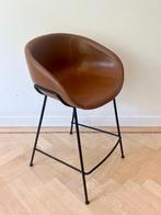 Zuiver Cognac Brown Bar stools/ Bruin Barkrukken (x4), Huis en Inrichting, Ophalen, Leer, 90 cm of meer, Gebruikt