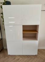 Goossens Cantomobili hoogglans witte kast, Ophalen, Met deur(en), Zo goed als nieuw, Minder dan 150 cm