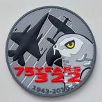 Patch 75 jaar 322 squadron Polly Grey, Ophalen of Verzenden, Zo goed als nieuw, Patch, Badge of Embleem