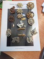 KRAAGEMBLEEMEN 15 stuks, Ophalen of Verzenden, Landmacht, Nederland, Embleem of Badge