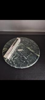 Draaiplateau marmerlooks met kaasmesje, Ophalen of Verzenden