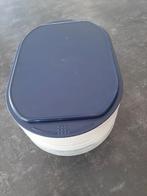 Tupperware stapeltrio vleeswaren kaasplakken bewaardozen, Ophalen of Verzenden, Zo goed als nieuw, Wit