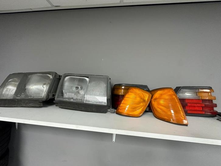 ✅ Mercedes W124 koplampen, knipperlichten en achterlichten, Auto-onderdelen, Verlichting, Mercedes-Benz, Gebruikt, Ophalen