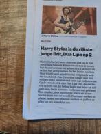 Harry Styles rijkste jonge Brit Krantenartikel Knipsel 2024, Verzamelen, Ophalen of Verzenden, 1980 tot heden, Buitenland, Knipsel(s)