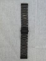 Zwart RVS 22mm Horloge Band | Smartwatch Band, Ophalen of Verzenden, Zo goed als nieuw, Overige merken