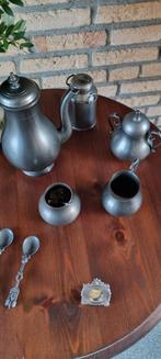 Antiek Tinnen Servies Set Royal Pewter Zin, Antiek en Kunst, Antiek | Tin, Ophalen of Verzenden