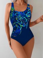 Sportief badpak 38 40 42 44 46 blauw groen sport, Kleding | Dames, Badmode en Zwemkleding, Ophalen of Verzenden, Nieuw, Blauw