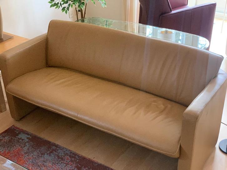 2 Leolux Fabio 2,5 zits banken, Huis en Inrichting, Banken | Bankstellen, Gebruikt, Rechte bank, Tweepersoons, 150 tot 200 cm