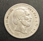 1858 1/2 Gulden Willem 3, Postzegels en Munten, Munten | Nederland, ½ gulden, Koning Willem III, Zilver, Ophalen of Verzenden
